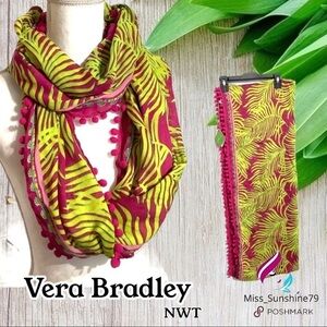 Vera Bradley NWT - lightweight Pom trim infinity